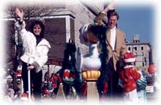 Mrs US and family are Grand Marshall of the Food Town Holiday Parade